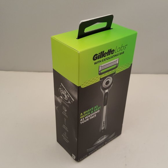 NEW Gillette GilletteLabs Mens Razor w/ Exfoliating Bar 1 Refill - Picture 6 of 7